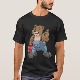 Bär som hantverkare med Verktyg box T Shirt