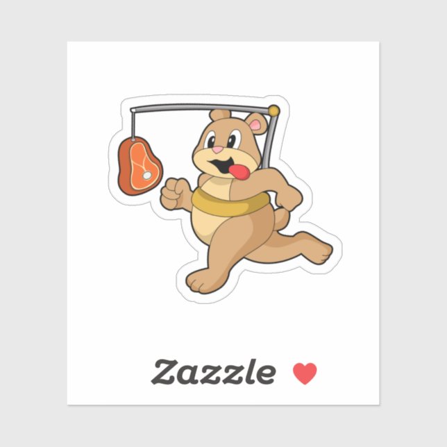 Bär som Springer Klistermärken (Ark)