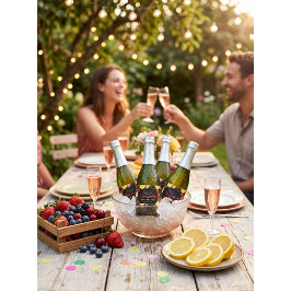 Bär Söt Frukt Födelsedagsfest Mini Champagne