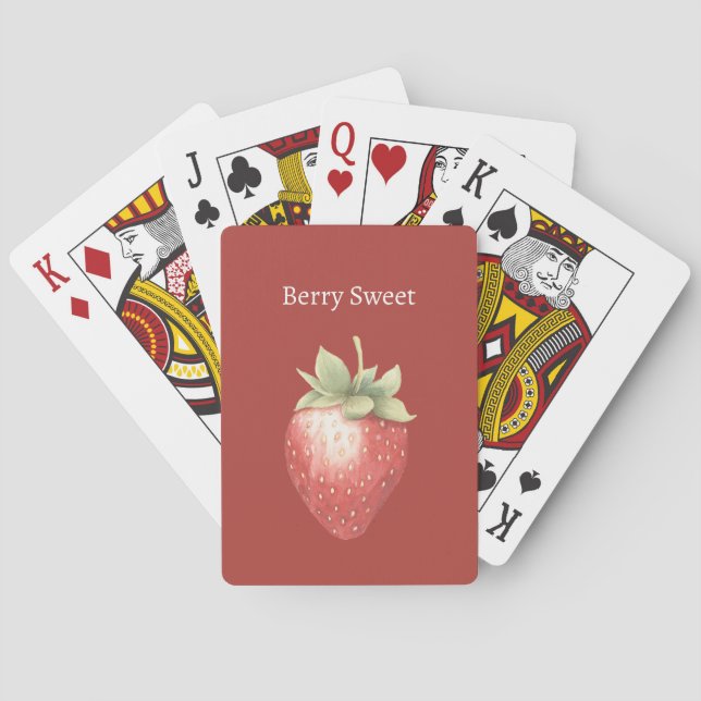 Bär Söt Jordgubbe Casinokort (Baksidan)