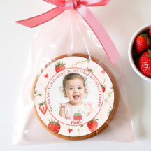 Bär Söt Jordgubbs Farmhouse Chic 1-årsfirande