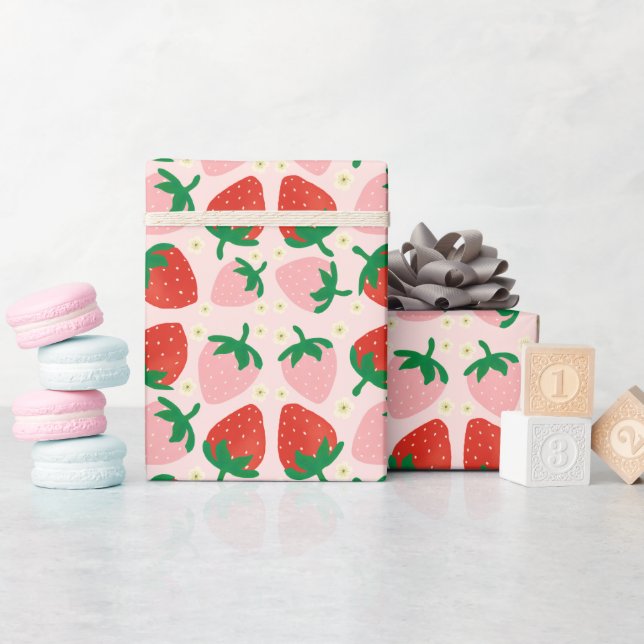 Bär Söta Förtjusningar Mjuk Rosa Presentpapper (Baby Shower)