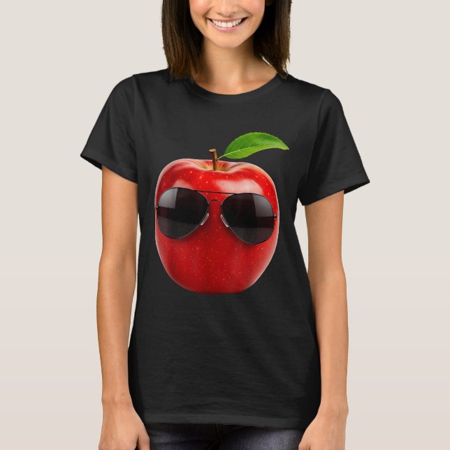 Bär Sungles Rolig Fruktälskare Kostym  T Shirt (Framsida)