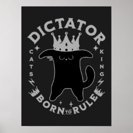 Bär till regel | Lusnyttigt kattmönster Poster