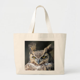 Bär totot med denHorned owl.en Jumbo Tygkasse