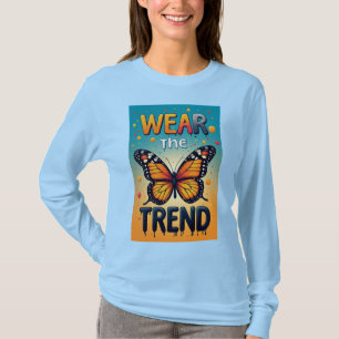 Bär trenden: Färgrik droppande typografi T Shirt