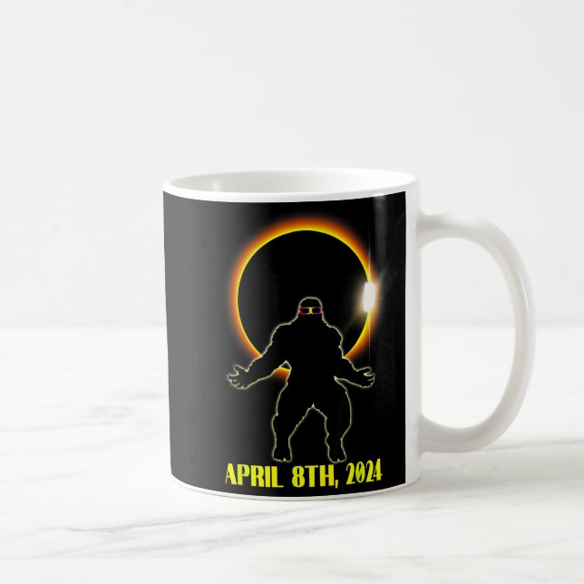 Bär tröja Total solförmörkelse Sasquatch Solar Kaffemugg (Höger)