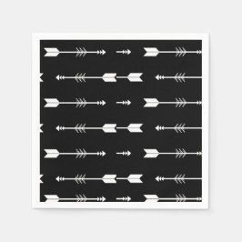 Bär vår Underbarare svartvitt i Äventyr Pappersservett