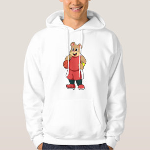 Bär vid basketsporter hoodie