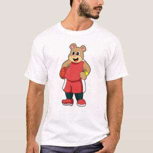 Bär vid basketsporter t shirt