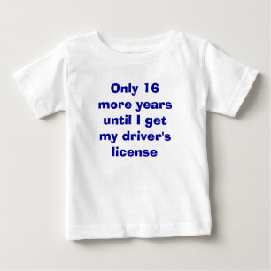Bara 16 år till körkort t shirt