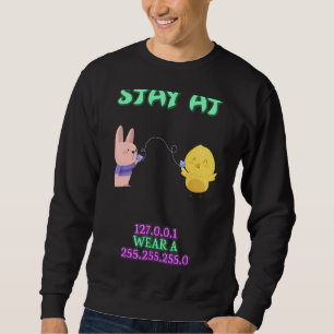 Bära A 255 255 255 0 IT-kod Sarkastic Joke Say Lång Ärmad Tröja