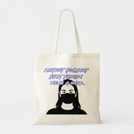 Bära a Mask Graffiti Stil Tygkasse