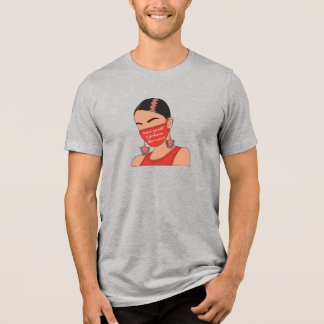 Bära a Mask Red Stil T Shirt