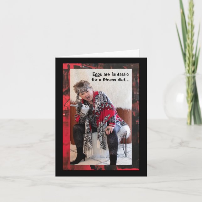 Bara ägg eller något annat Viktkort Kort (Framsida)