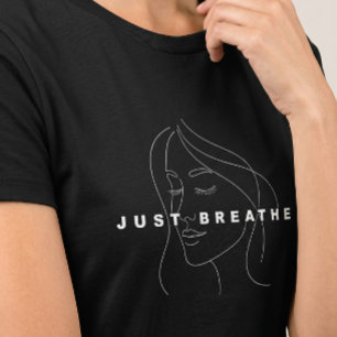 Bara Andas Dam T-Shirt Elegant Linjekonst