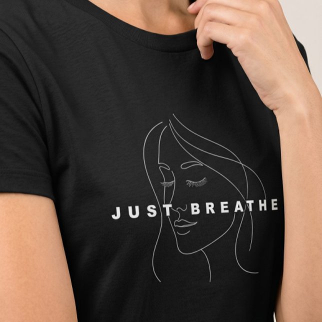 Bara Andas Dam T-Shirt | Elegant Linjekonst (Skapare uppladdad)