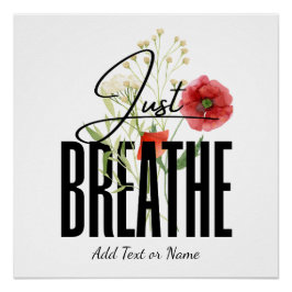 Bara andas den moderna Blommigtens inspiration Perfect Poster