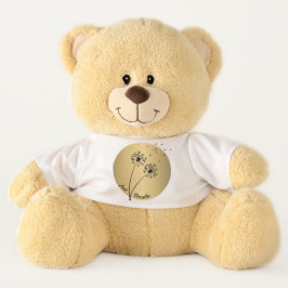 Bara andas Teddybjörn med maskrosdesign