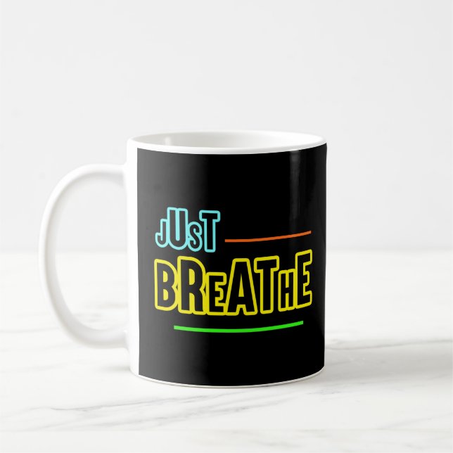 Bara andas - uppmjukning och minutiös design kaffemugg (Vänster)