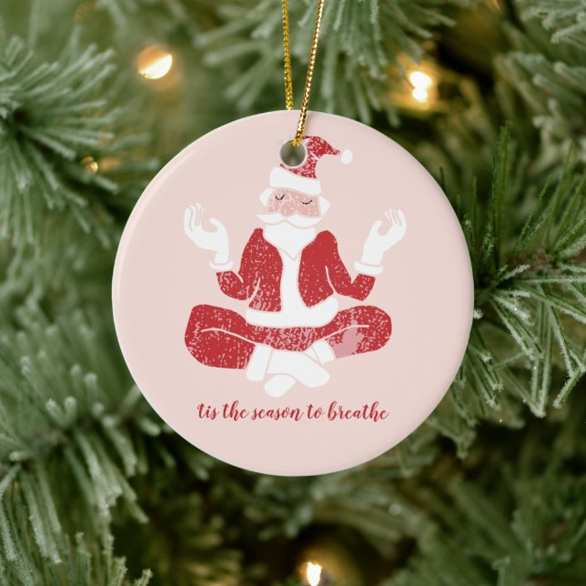Bara andas Yoga Tomte Julgransprydnad Keramik (Träd)