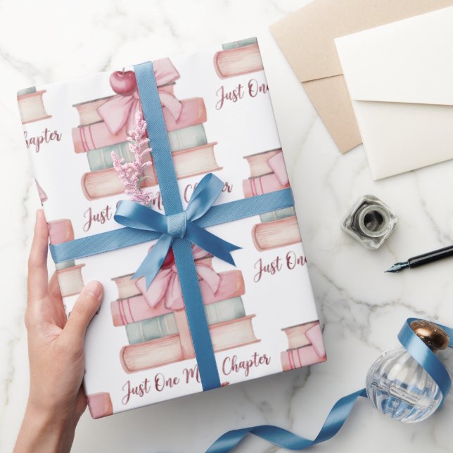 Bara ännu ett kapitel – Akvarellbokälskare Presentpapper (Gifting)