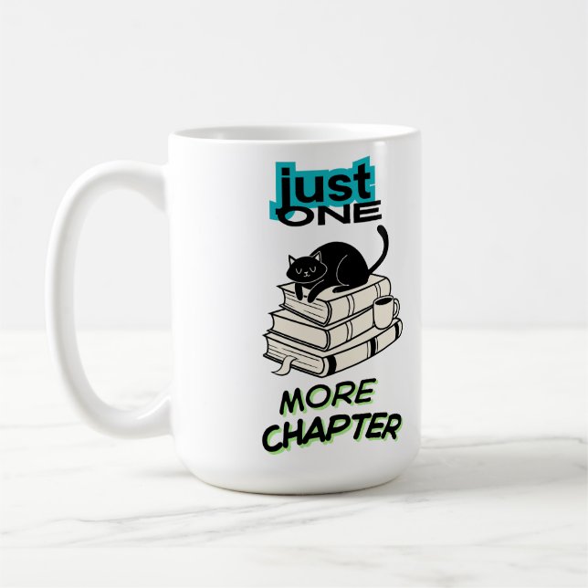 Bara ännu ett kapitel katt kaffemugg (Vänster)