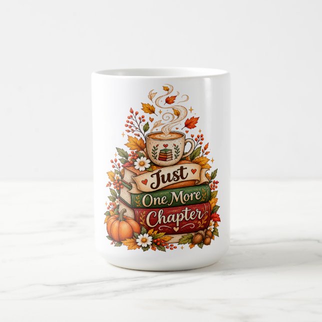 Bara ännu ett kapitel - Mysig höstbokälskare Kaffemugg (Center)