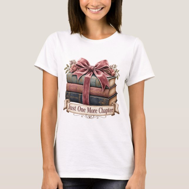 Bara ännu ett kapitel PNG typografi Bow Design T Shirt (Framsida)