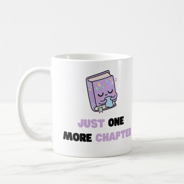 Bara ännu ett kapitel Rolig Sömnig Bok Vektor Kaffemugg (Vänster)