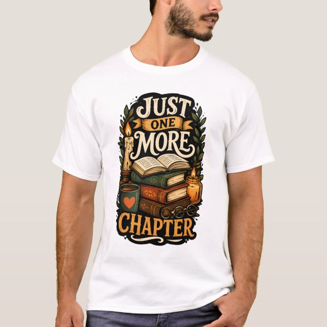 Bara ännu ett kapitel Vintagebokstapel T Shirt (Framsida)