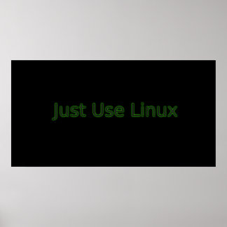 Bara Använda Linux gör ett Påstående! Poster