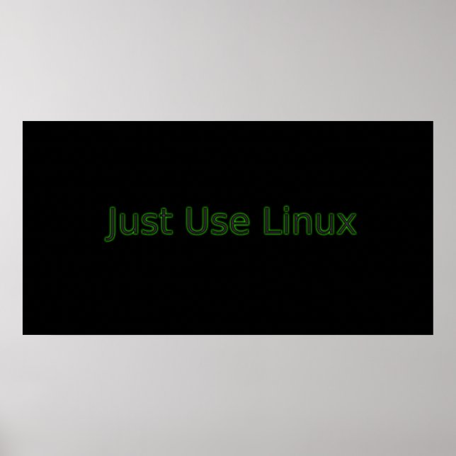 Bara Använda Linux gör ett Påstående! Poster (Framsidan)