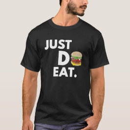 Bara ät - Rollig Burgerdesign T Shirt