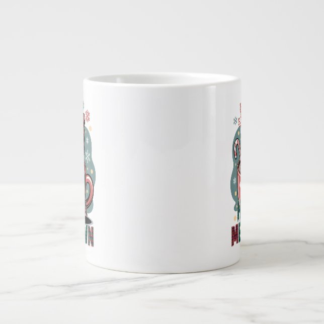 Bara att få en total smältning - Julsnömannen Jumbo Mugg (Framsidan)