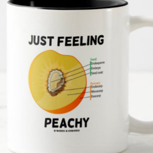 Bara att känna Peachy (Peach Anatomy) Två-Tonad Mugg