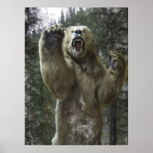 BÄRA ATTACK PÅ SPÅRET POSTER