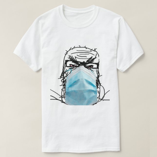 BÄRA AV MASK SOYJAK SOYJACK WOJAK WOJACK NPC 4CHA T SHIRT (Design framsida)