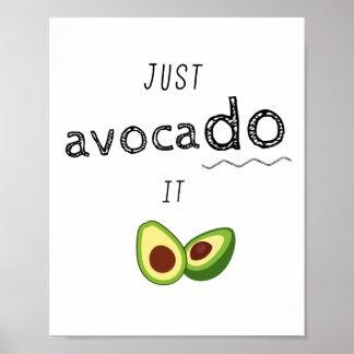 Bara AVOCADO - Keto-motivation Poster
