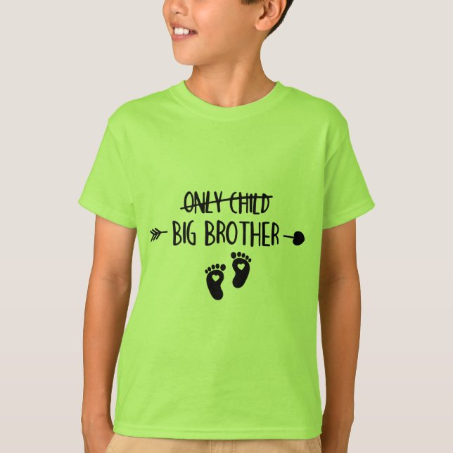 Bara barn korsade nu storebror t shirt (Framsida)