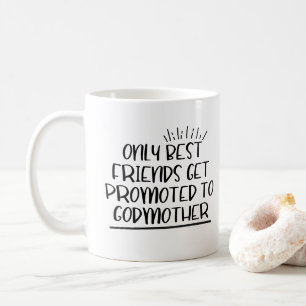 Bara bästa vänner befordras till gudmor kaffemugg