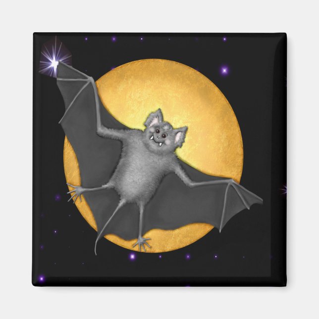 Bara Batty Harvest Måne Magnet (Framsidan)