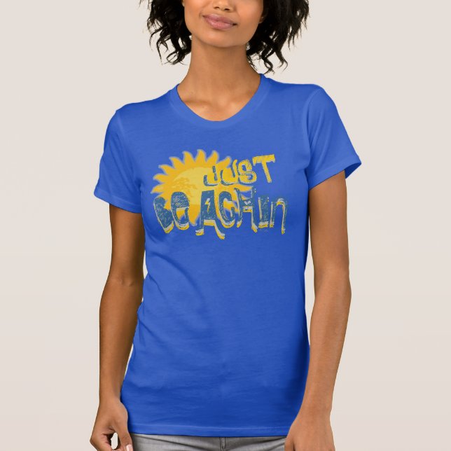 Bara BEACHIN Navy! Tee (Framsida)