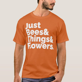 Bara Bees amp Sak amp Flowers Alla Kärlek T Shirt