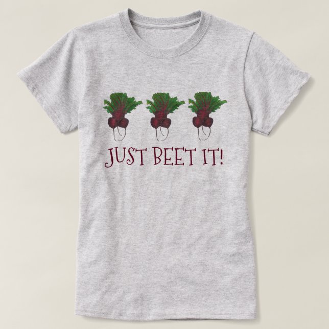 Bara Beet (Beat) Det är roligt Red Bunch Garden Ve Tee (Design framsida)
