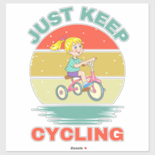 BARA BEHÅLLA CYCLING KLISTERMÄRKEN