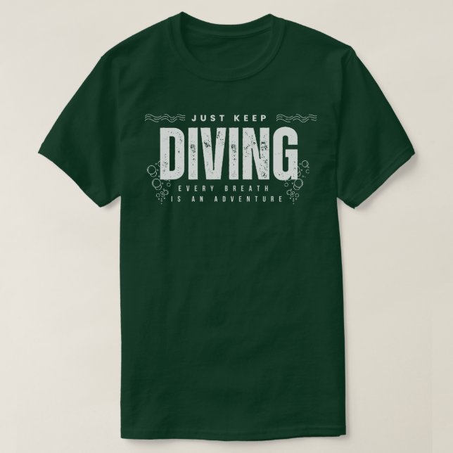 Bara Behålla Dag varje utandning är en Äventyr-kub T Shirt (Design framsida)
