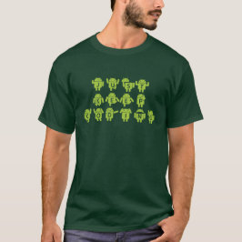 Bara Behålla-kodning (Kryp Droid Brev-teckensnitt) Tee Shirt
