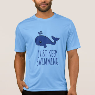 Bara Behålla simmande val T Shirt