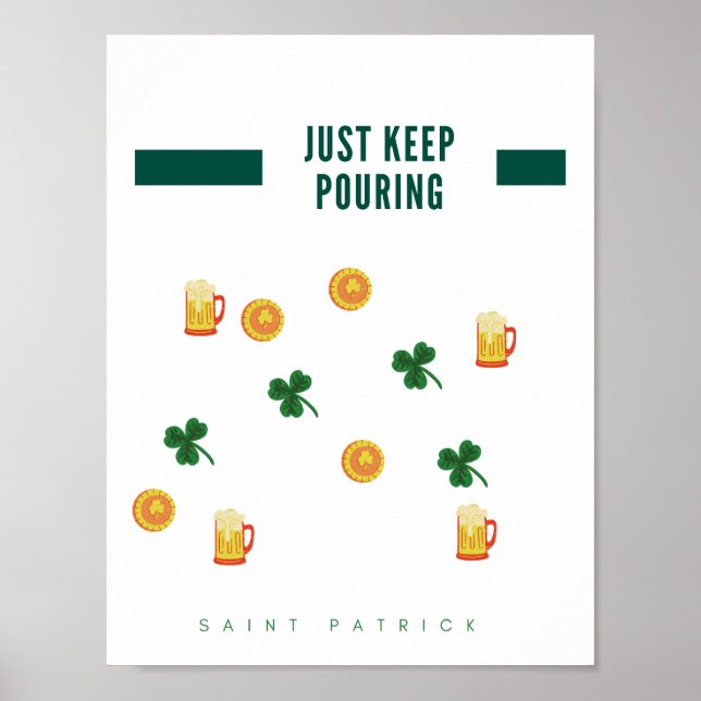 Bara Behålla: "St patrick's day" Poster (Framsidan)